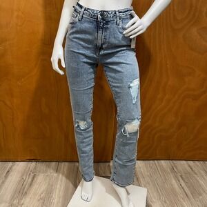 Buffalo David Bitton Jayden W29 High Rise Straight Distressed Jeans NWT